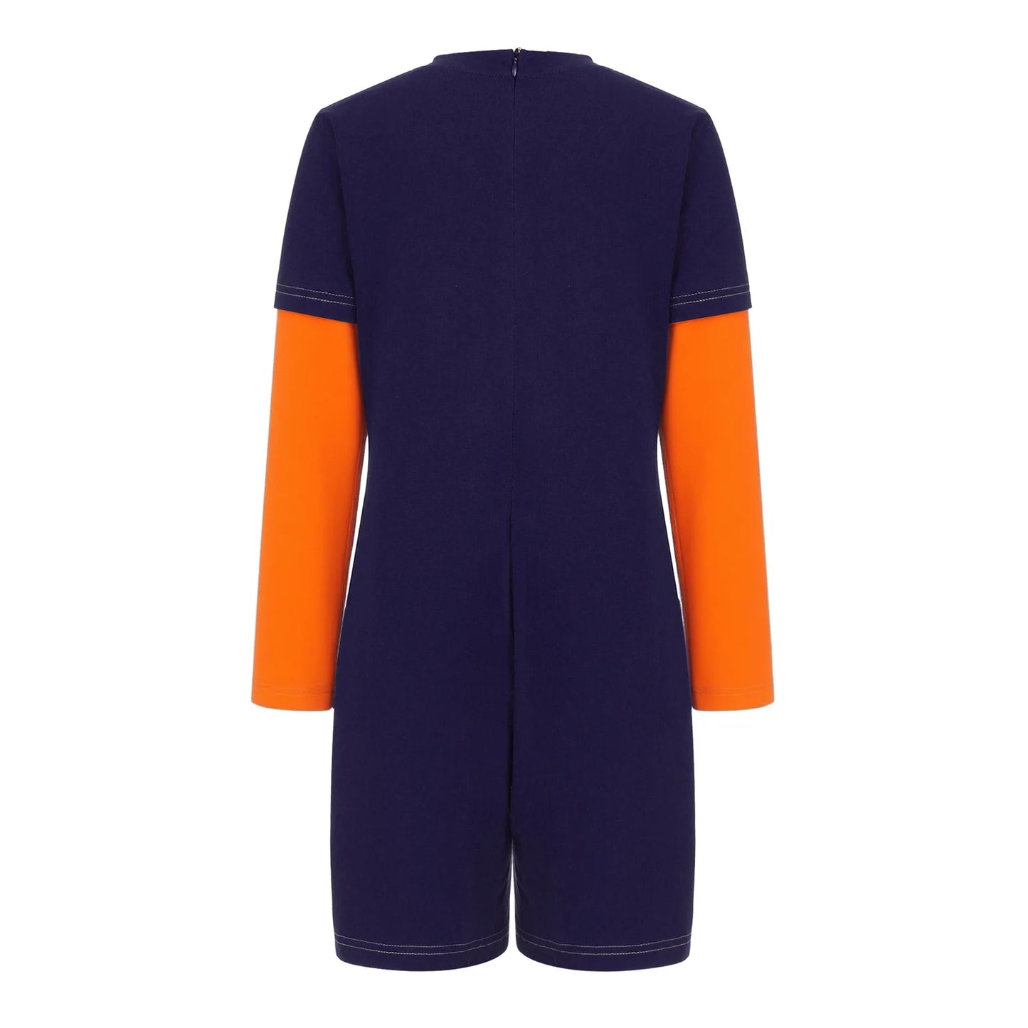 Children Special Needs Adaptive Clothing Solid Color Long Sleeve Zipper Back Jumpsuit Cotton Rompers Workout Sports Bodysuit