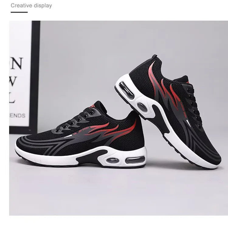 Men's Sport Shoes New Lightweight Comfortable Fashionable Casual Running Shoes Suitable for Youth Thick Bottom Running Style