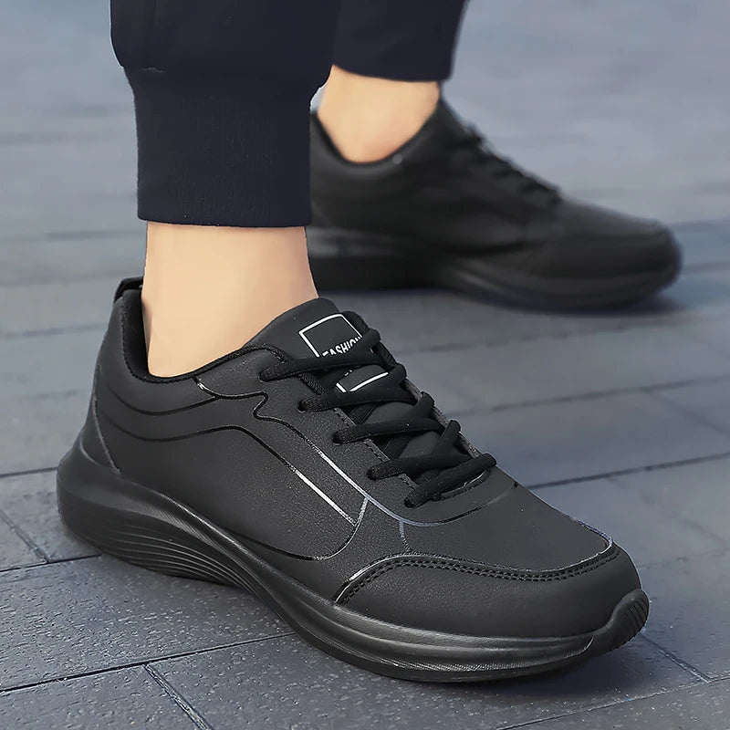 2024 New Sneakers Men Casual Shoes Comfotable Lightweight Men High Quality Running Shoes Outdoor Waterproof Leather Sport Shoes
