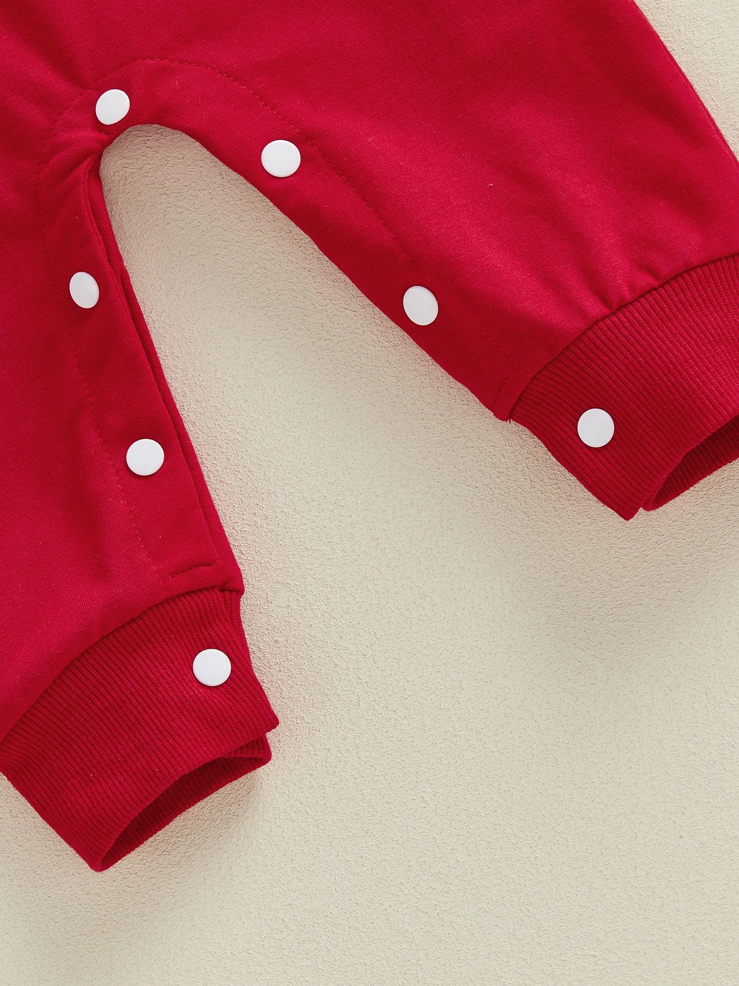 Spring Valentine's Day Infant Baby Boys Jumpsuit Casual Long Sleeve Heart Embroidery Romper Outfit Clothes
