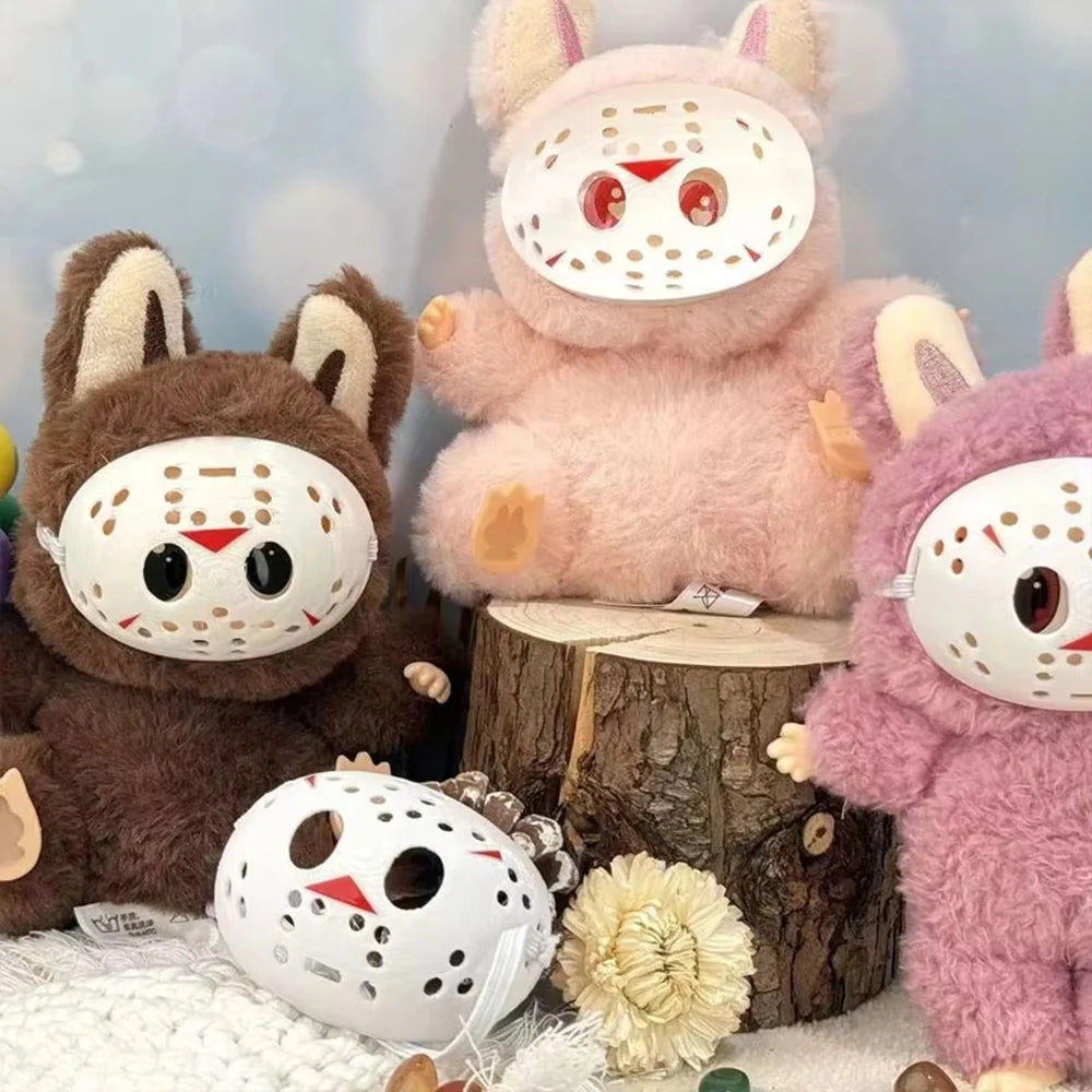 Halloween Ghost Scary Mask Decoration Gift DIY Creative Clothing for Labubu Doll Accessories Halloween Costume