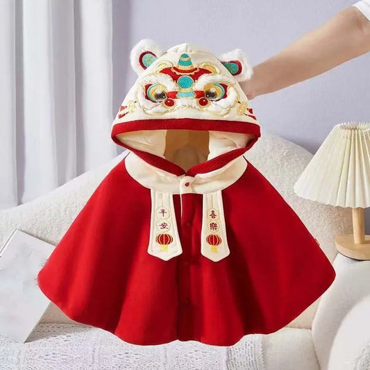 New Chinese Traditional Style Autumn/Winter New Year Cloak Clothes