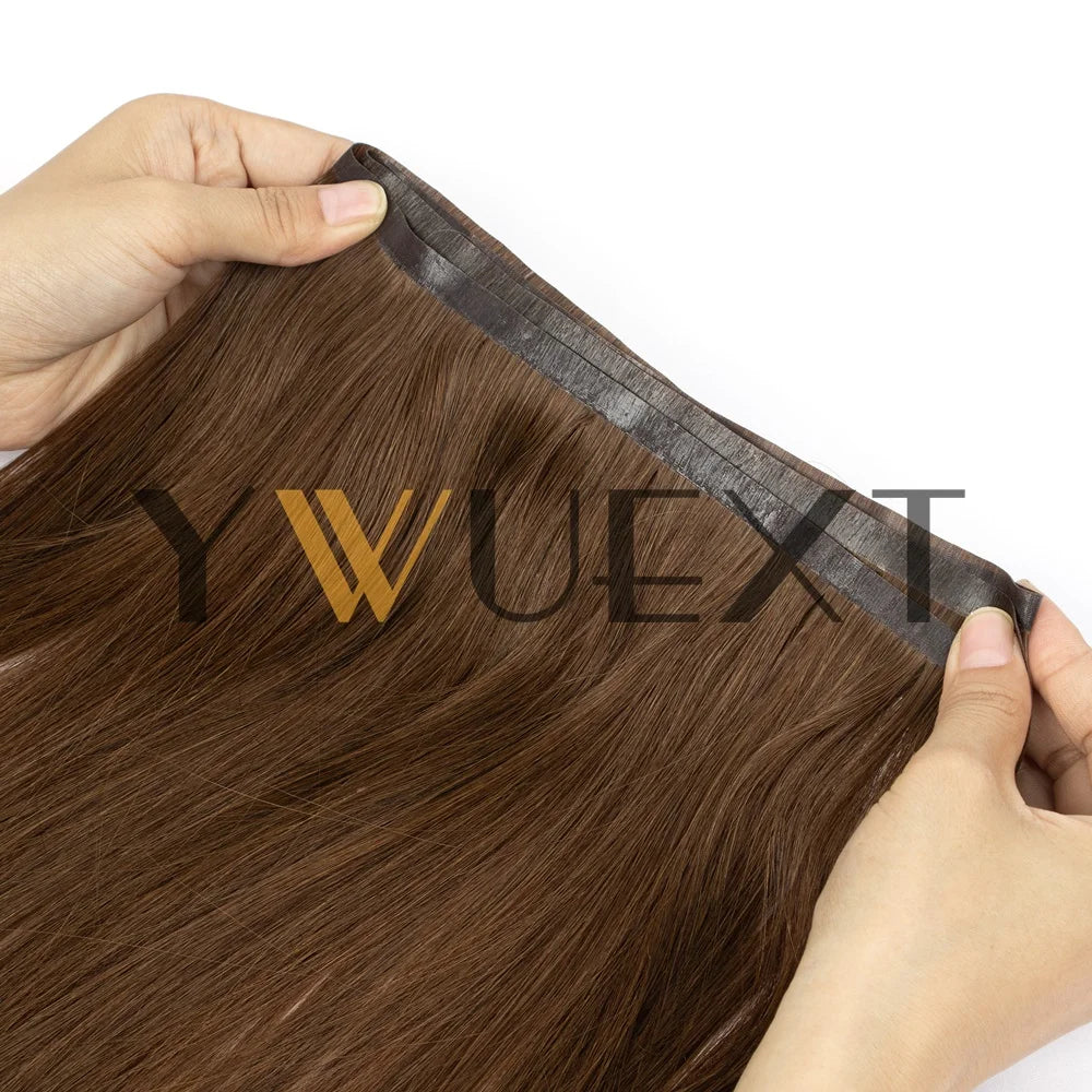 Seamless PU Tape Weft Human Hair Extensions Long PU Skin Weft Tape in Hair Extensions No Glue Human Hair For Fine Hair Long Weft