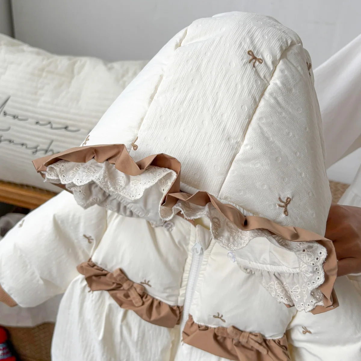 Baby Winter Cotton Clothes, Newborn Children, Baby Winter Stylish Cute Hooded Warm Clothes Winter Clothes Thick Climbing Clothes