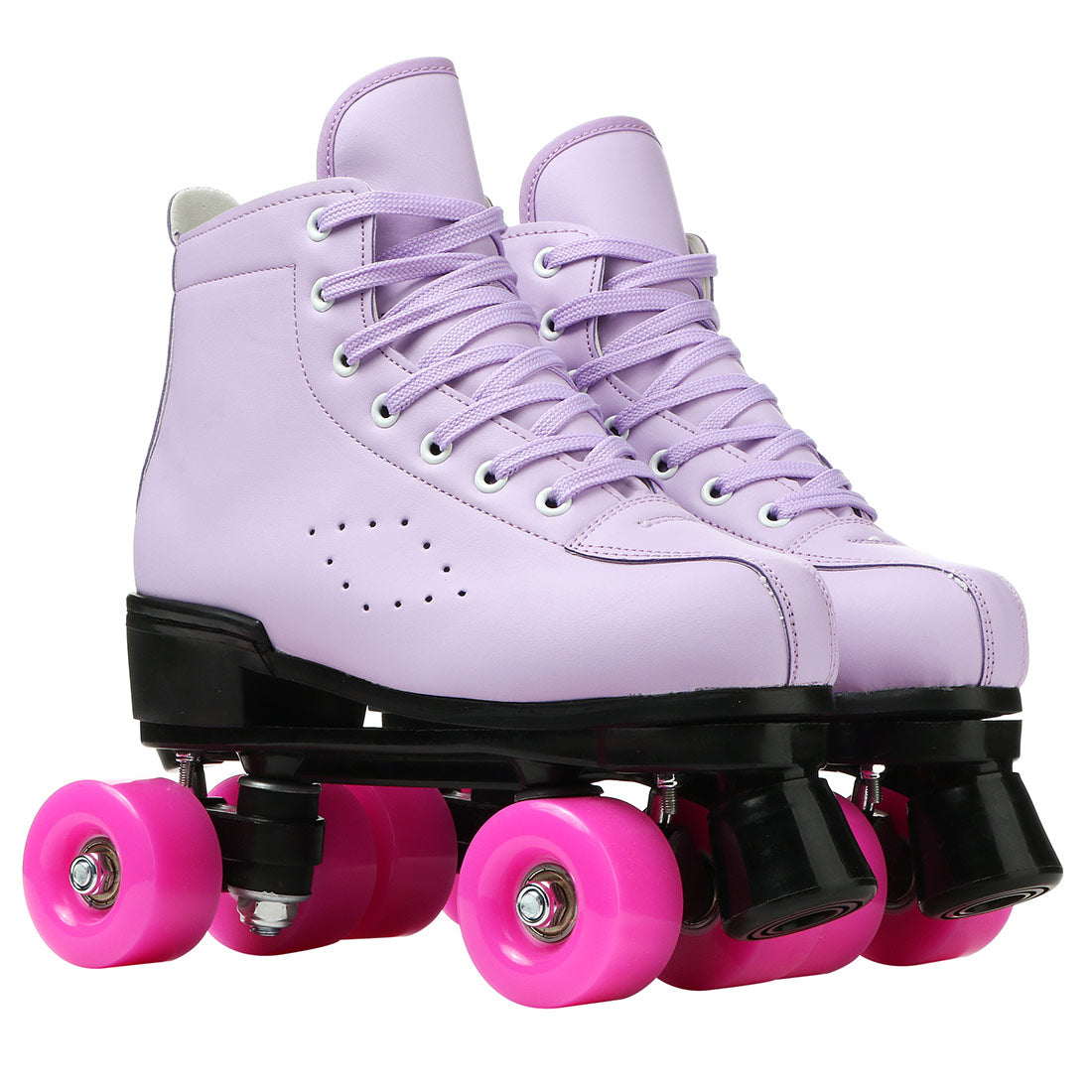 2025 Double-Row Roller Skate Shoes  4 Wheels Skates For Women Men Outdoor Sport Skating Training Quad Sneakers Size 34 35 36-45