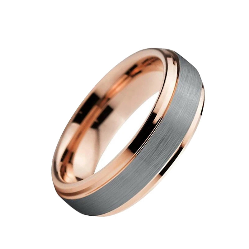 Brazil Russian Hot Sale Men's Tungsten Wedding Band Ring for Women 6mm Metal Jewelry USA 7 to 13