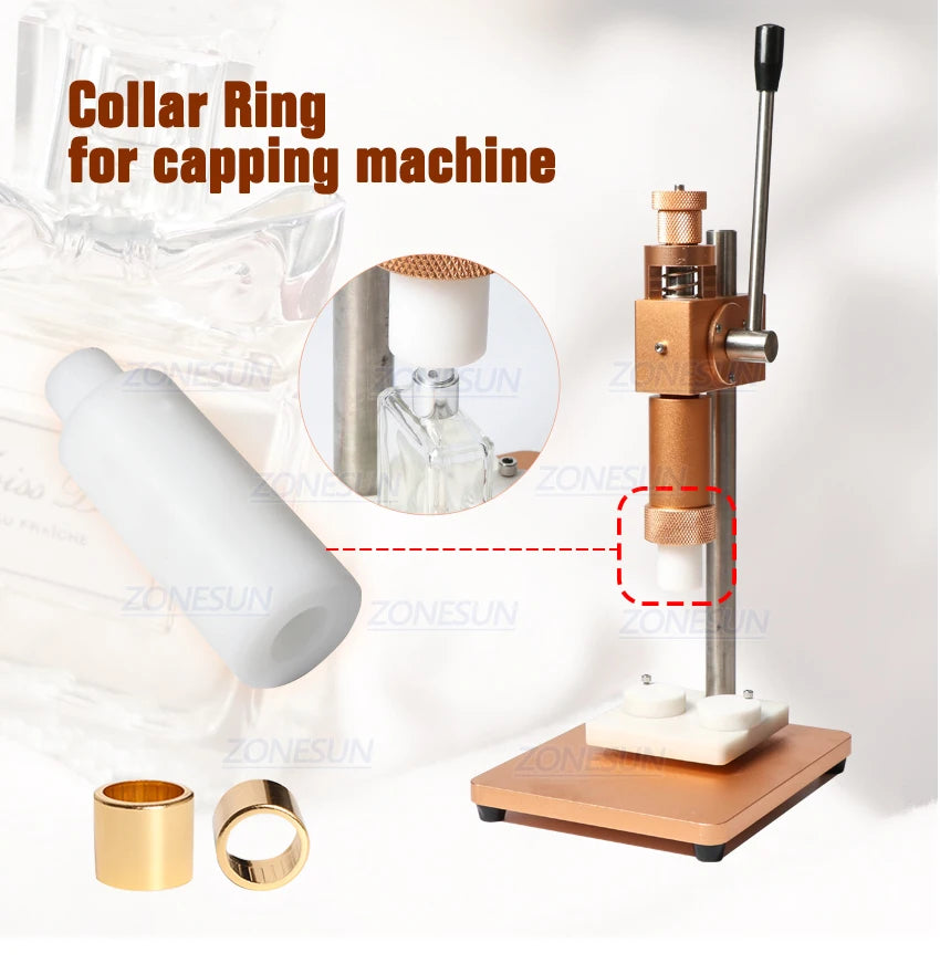 ZONESUN 15/17/20/22mm Collar Ring For Manual Perfume Bottle Crimping Machine Capping Perfume Bottles Sprayer