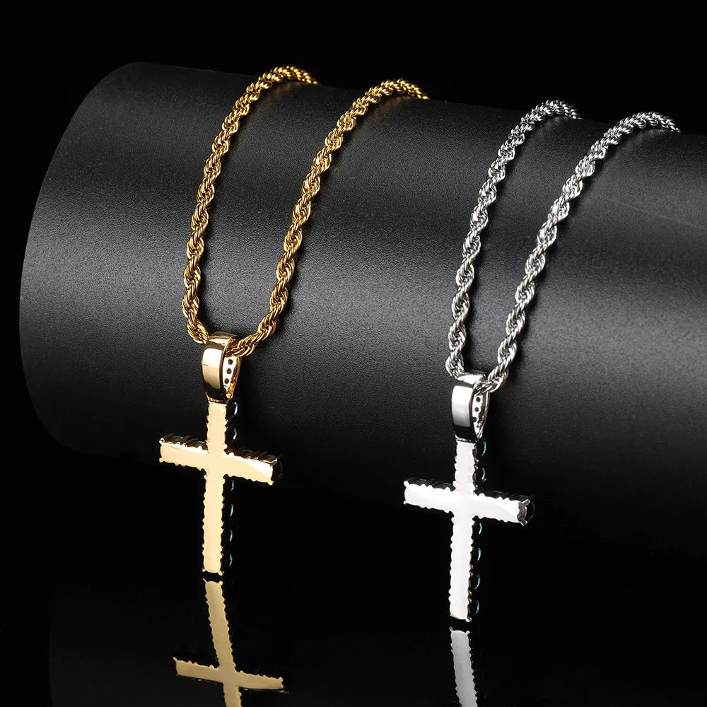 Hip Hop Exquisite Jewelry Iced Out Cross Pendant Quality Sparkling Men and Women Styles Dispatch on Behalf Wholesale