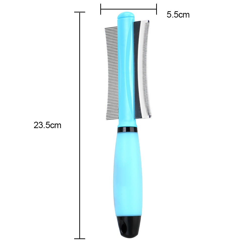 For Cat Dog Hair Remover For Cat Grooming Tool Easy Deshedding Brush For Long Small Hair Dog Pet Hair Comb Double-Sided